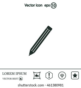 pencil icon , vector illustration