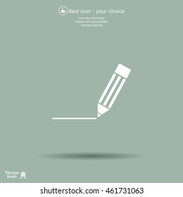pencil icon , vector illustration