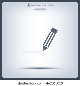 pencil icon , vector illustration