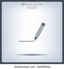 pencil icon , vector illustration