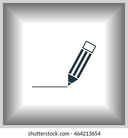 pencil icon , vector illustration