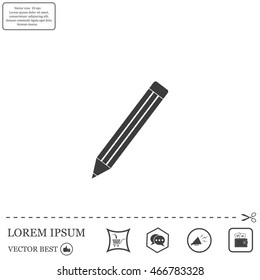 pencil icon , vector illustration