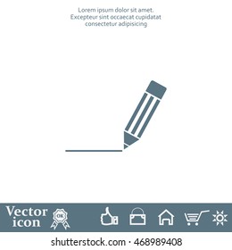pencil icon , vector illustration