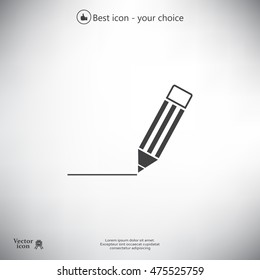 pencil icon , vector illustration