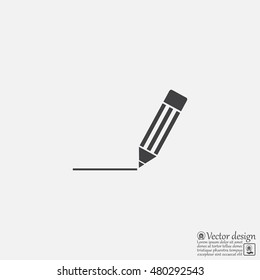 pencil icon , vector illustration