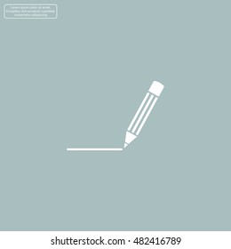 pencil icon , vector illustration