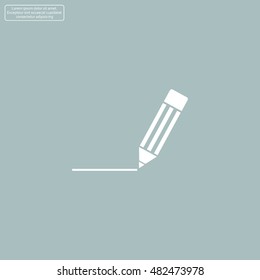 pencil icon , vector illustration