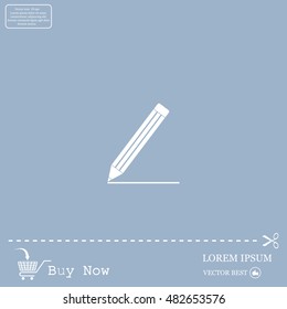 pencil icon , vector illustration