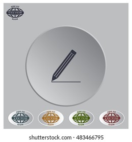 pencil icon , vector illustration