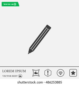 pencil icon , vector illustration