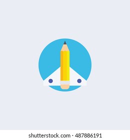 pencil icon , vector illustration