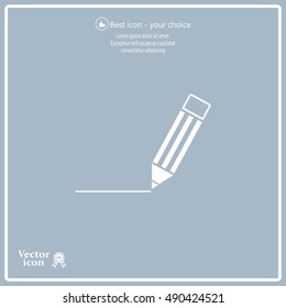 pencil icon , vector illustration