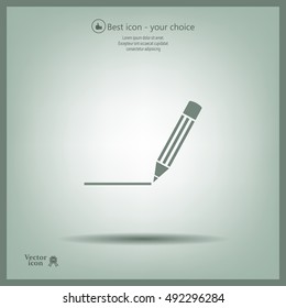 pencil icon , vector illustration
