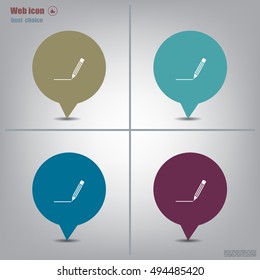pencil icon , vector illustration
