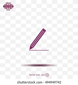 pencil icon , vector illustration