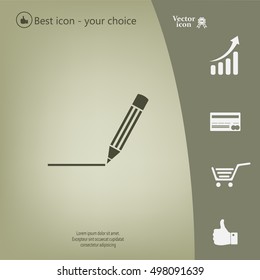 pencil icon , vector illustration