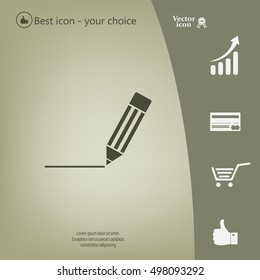 pencil icon , vector illustration