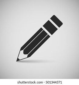 Pencil, icon. Vector illustration