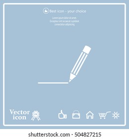 pencil icon , vector illustration