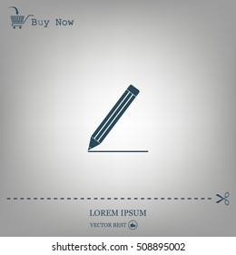 pencil icon , vector illustration