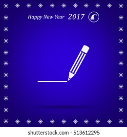 pencil icon , vector illustration
