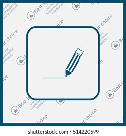 pencil icon , vector illustration