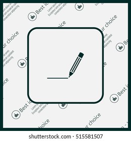 pencil icon , vector illustration