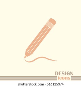 pencil icon , vector illustration