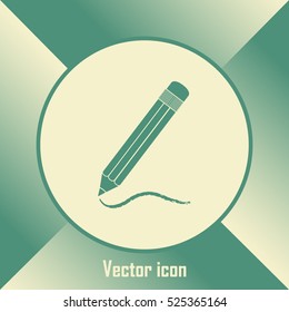 pencil icon , vector illustration