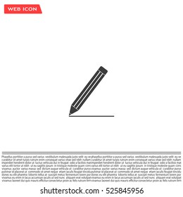pencil icon , vector illustration