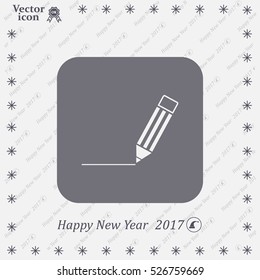 pencil icon , vector illustration