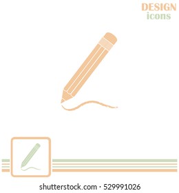 pencil icon , vector illustration