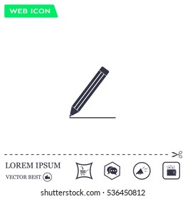 pencil icon , vector illustration