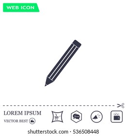 pencil icon , vector illustration
