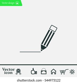 pencil icon , vector illustration