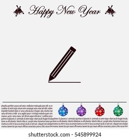 pencil icon , vector illustration