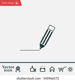 pencil icon , vector illustration