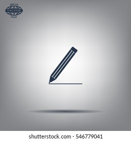 pencil icon , vector illustration