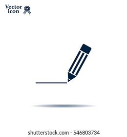 pencil icon , vector illustration