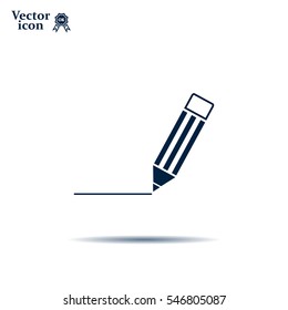 pencil icon , vector illustration