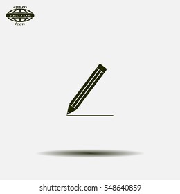 pencil icon , vector illustration