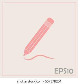 pencil icon , vector illustration