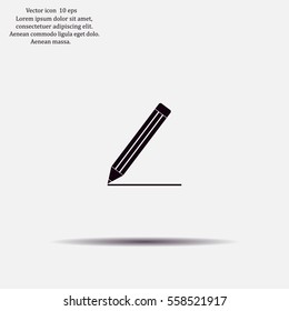 pencil icon , vector illustration