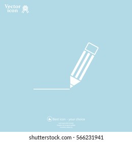 pencil icon , vector illustration