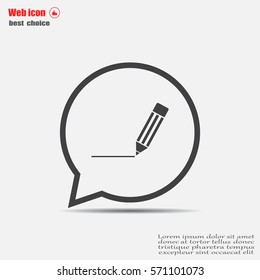 pencil icon , vector illustration