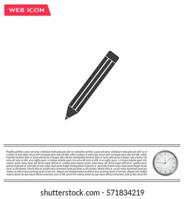 pencil icon , vector illustration