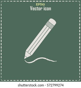 pencil icon , vector illustration