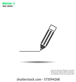 pencil icon , vector illustration