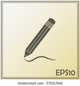 pencil icon , vector illustration
