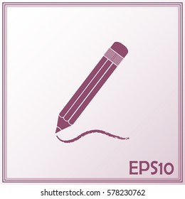 pencil icon , vector illustration